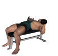 Dumbbell Press - Flat Bench Inwards
